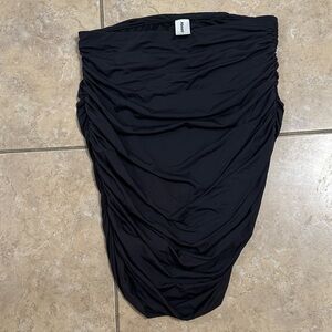 Abound strapless Black Ruched Skirt